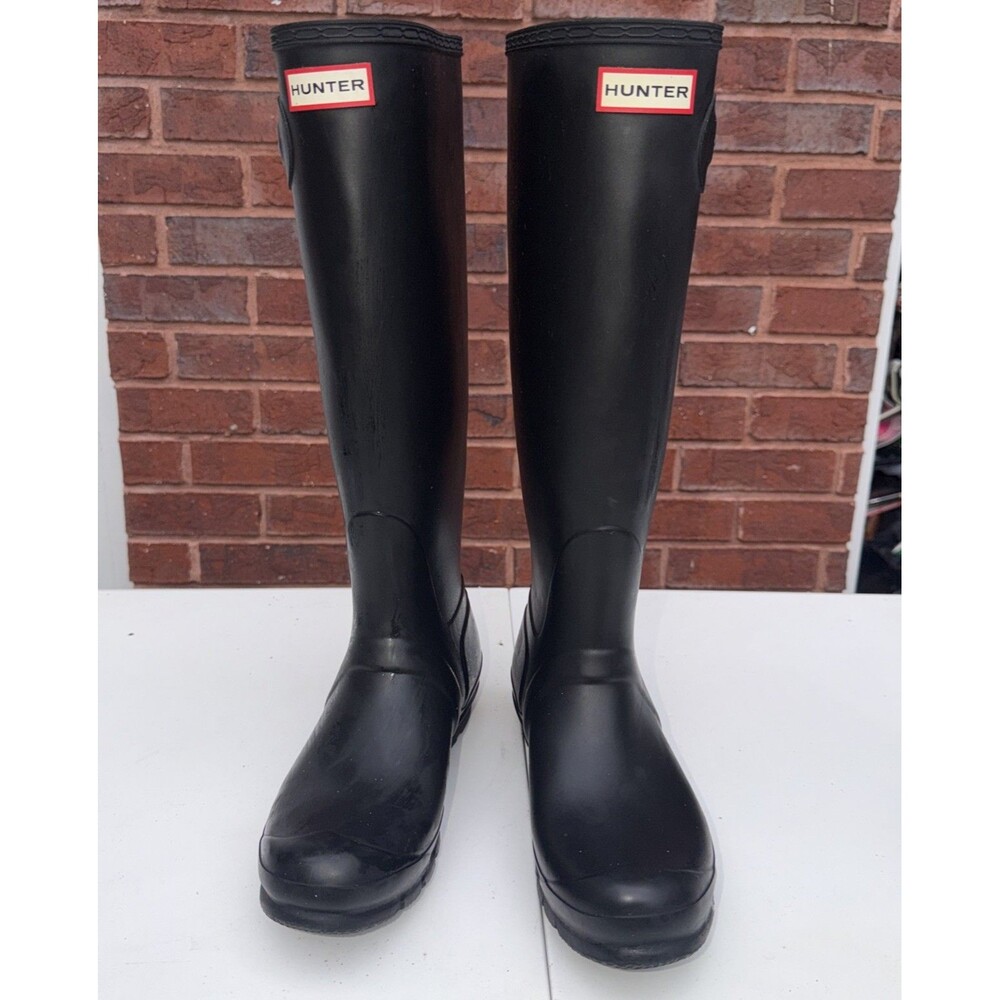 Women's Size 9 US Black HUNTER Rain Boots - Excellent!